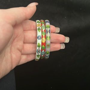 3 multi colored bangles